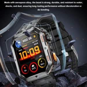 1000mAh Smart Watch Men AMOLED HD Screen Outdoor IP68 LED Flasglight For Xiaomi Huawei Bluetooth Call Smartwatch Fitness Sports